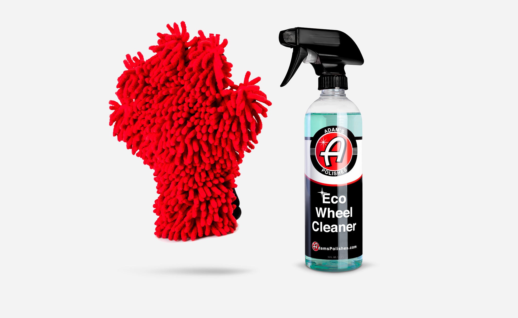 Adam's Eco Wheel Cleaner & Wheel Wash Mitt Combo