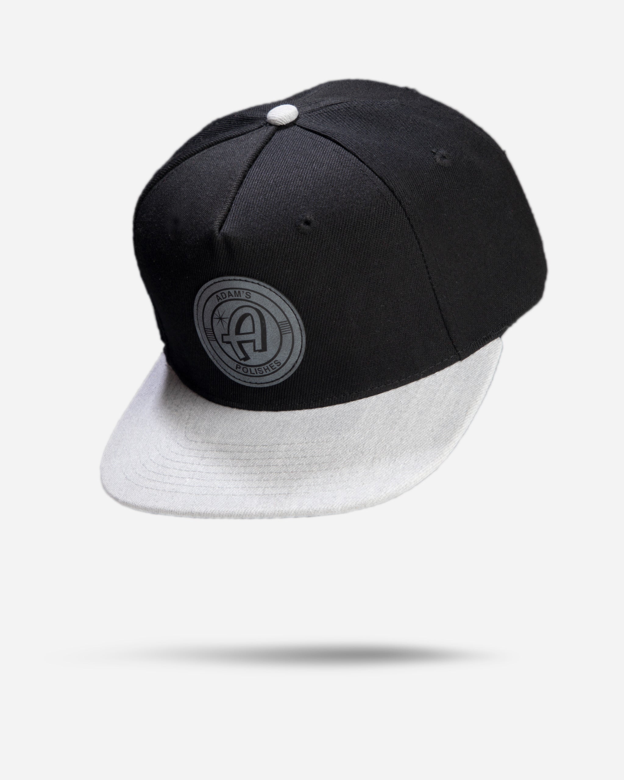 Adam's Black Snapback - Grey Patch