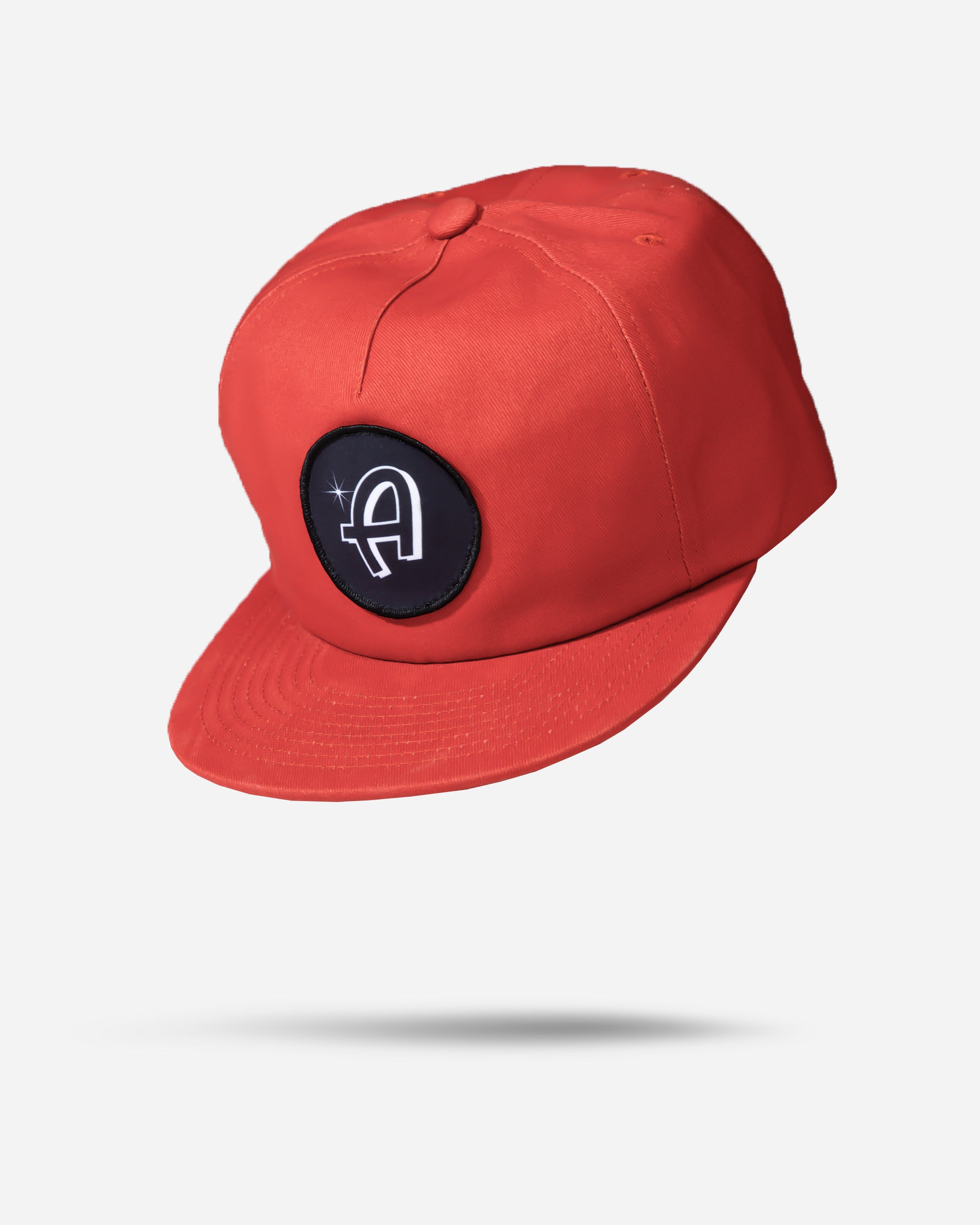 Adam's Red 5 Panel Flat Bill Hat