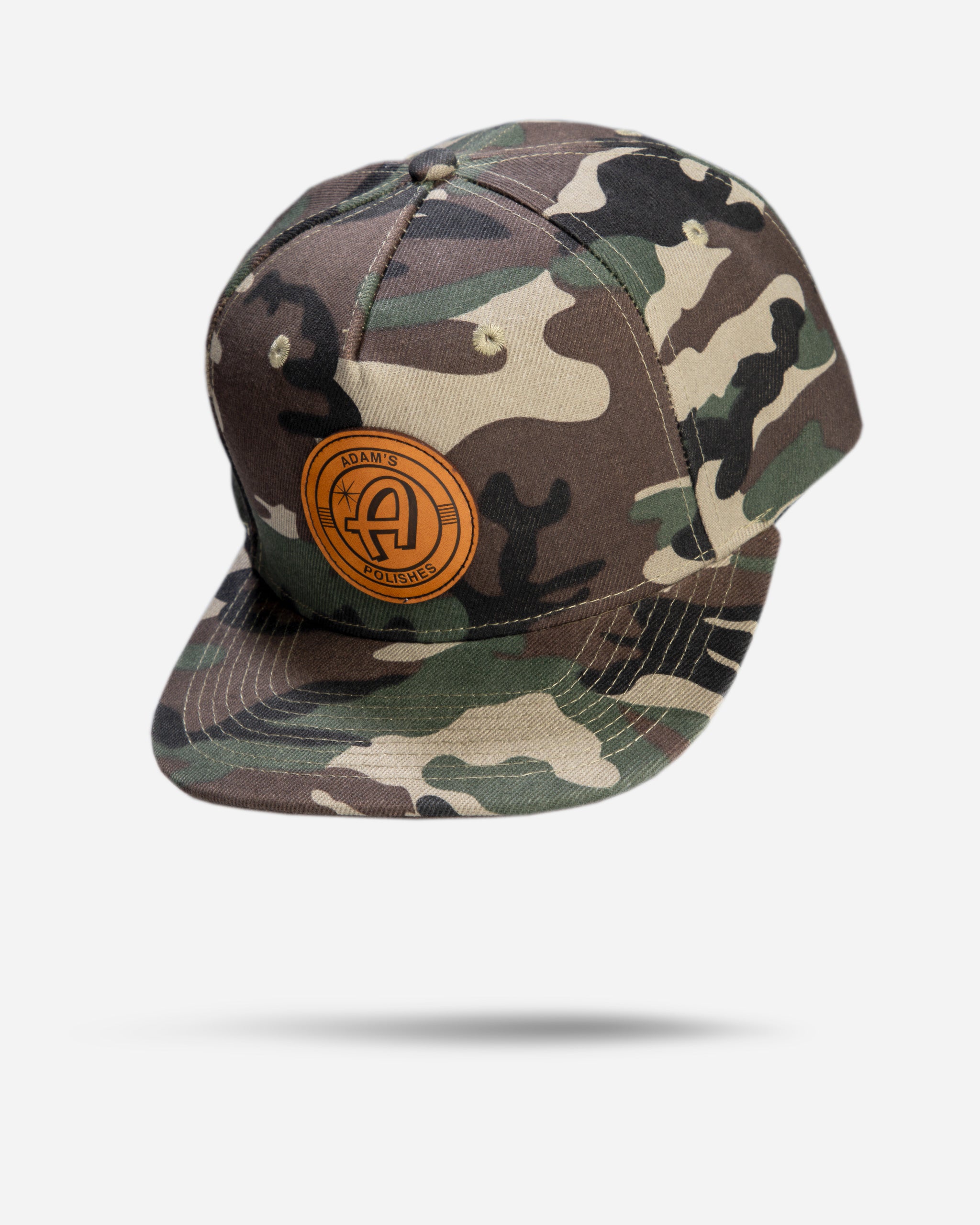 Adam's Camo Snapback Hat - Tan Patch