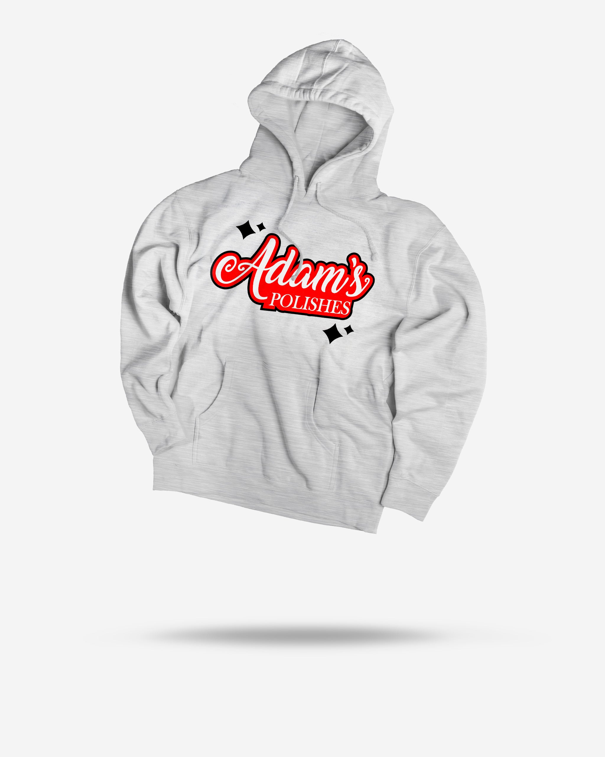 Adam's Holiday Cursive Grey Hoodie